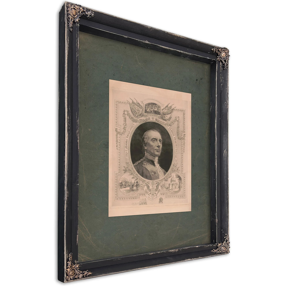 John Paul Jones Classis Praefecto 1747 1792 196 — Ebony Framed Canvas Print | Bella Frye