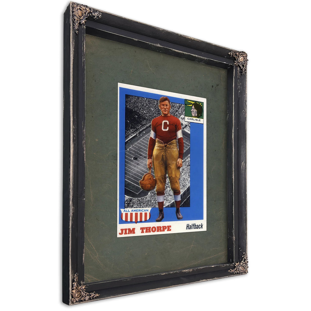 Jim Thorpe — Ebony Framed Canvas Print | Bella Frye