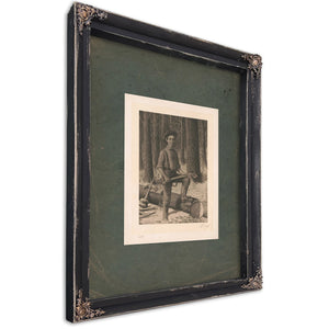 Abraham Lincoln When Twenty One Elected President When Fifty One 192 — Ebony Framed Canvas Print | Bella Frye