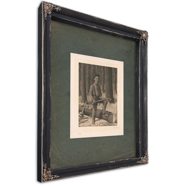 Abraham Lincoln When Twenty One Elected President When Fifty One 192 — Ebony Framed Canvas Print | Bella Frye