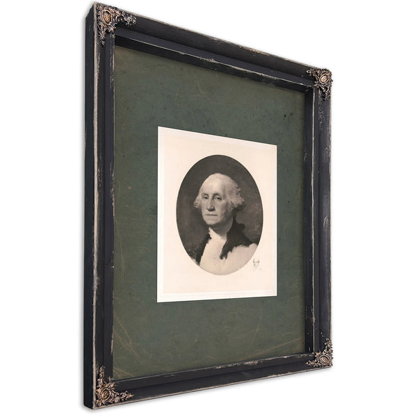 George Washington 1893 — Ebony Framed Canvas Print | Bella Frye