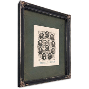 The Presidents of the United States 1842 1 — Ebony Framed Canvas Print | Bella Frye