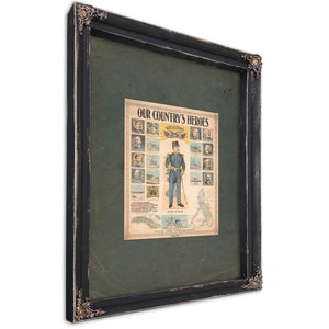 Our Countrys Heros 1899 — Ebony Framed Canvas Print | Bella Frye