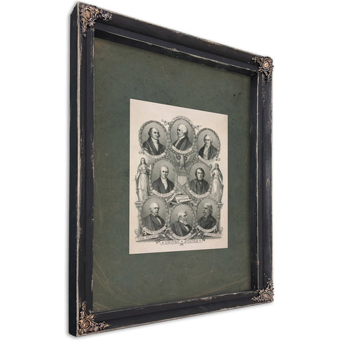 The Chief Justices of the United States 1894 — Ebony Framed Canvas Print | Bella Frye
