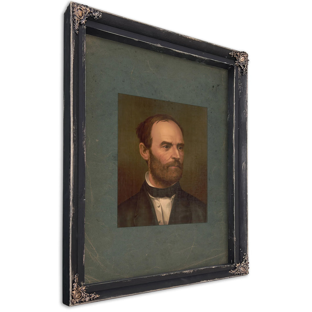 William Tecumseh Sherman 1877 — Ebony Framed Canvas Print | Bella Frye