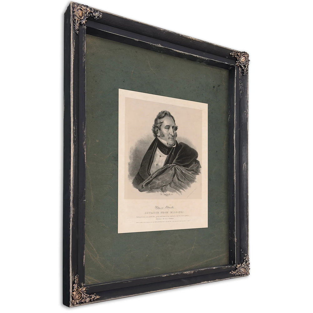 Thomas Hart Benton Senator From Missouri 1837 — Ebony Framed Canvas Print | Bella Frye