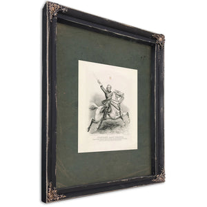 Custers Last Charge_ Brevet Major General George a Custer Lieutenant Colonel 7th Us Cavalry 1876 — Ebony Framed Canvas Print 