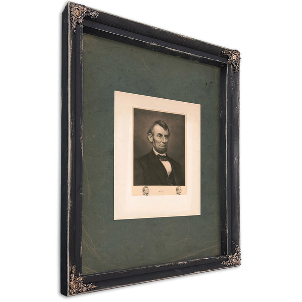 Abraham Lincoln 195 — Ebony Framed Canvas Print | Bella Frye