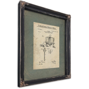 The Brewmasters Secret Patent No. 73435 — Ebony Framed Canvas Print | Bella Frye