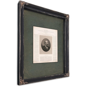 Eulogy on Our Martyred Chief Magistrate James a Garfield Respectively Dedicated to His Family 1888 — Ebony Framed Canvas Prin