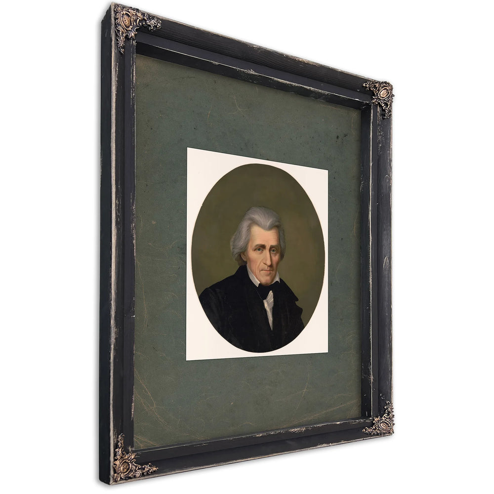 Andrew Jackson 19th Century — Ebony Framed Canvas Print | Bella Frye