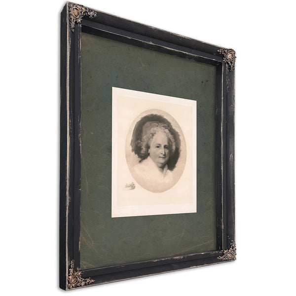 Martha Washington 1893 — Ebony Framed Canvas Print | Bella Frye