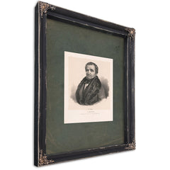 John Catron Judge of the Supreme Court of the Us 1839 — Ebony Framed Canvas Print | Bella Frye