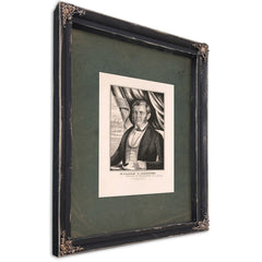 William F Johnston Governor of Pennsylvania 1848 — Ebony Framed Canvas Print | Bella Frye