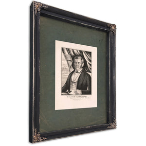 William F Johnston Governor of Pennsylvania 1848 — Ebony Framed Canvas Print | Bella Frye