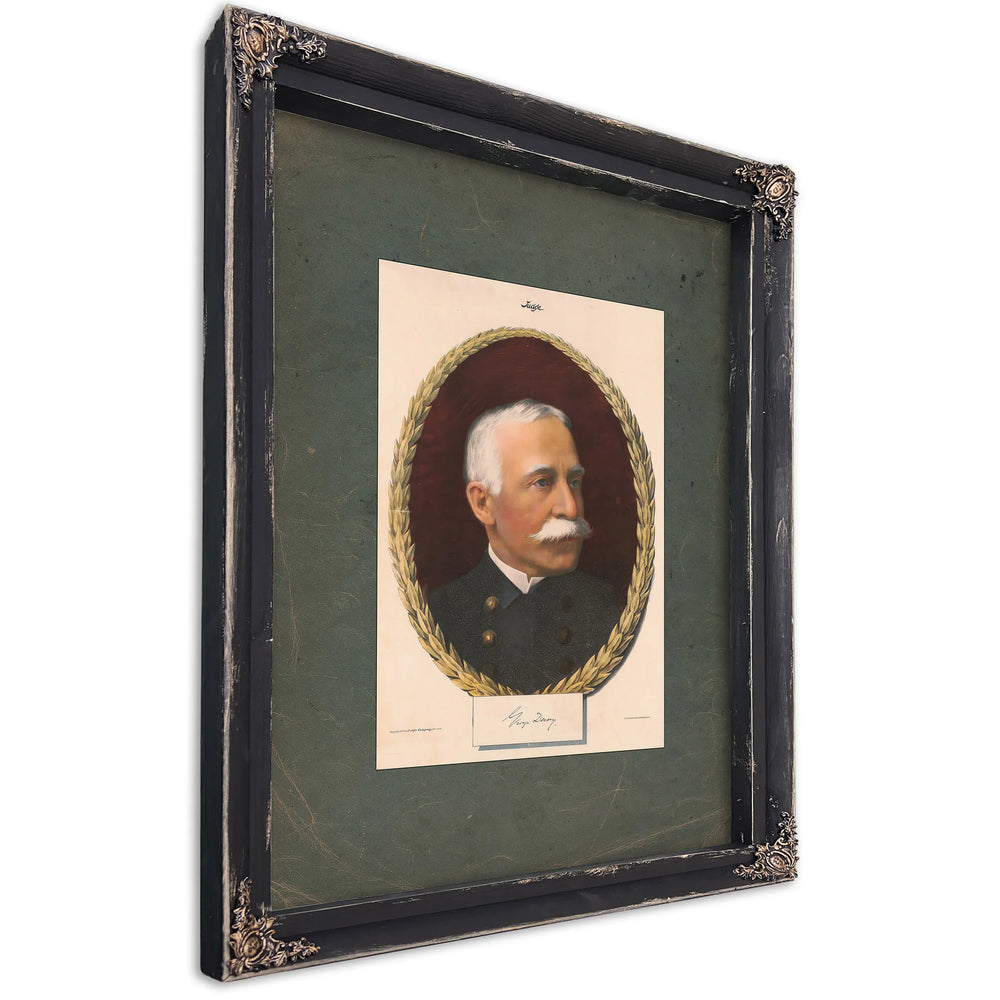 George Dewey 1899 — Ebony Framed Canvas Print | Bella Frye