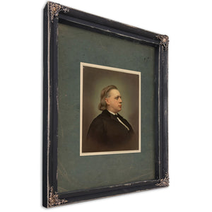 Henry Ward Beecher 1871 — Ebony Framed Canvas Print | Bella Frye