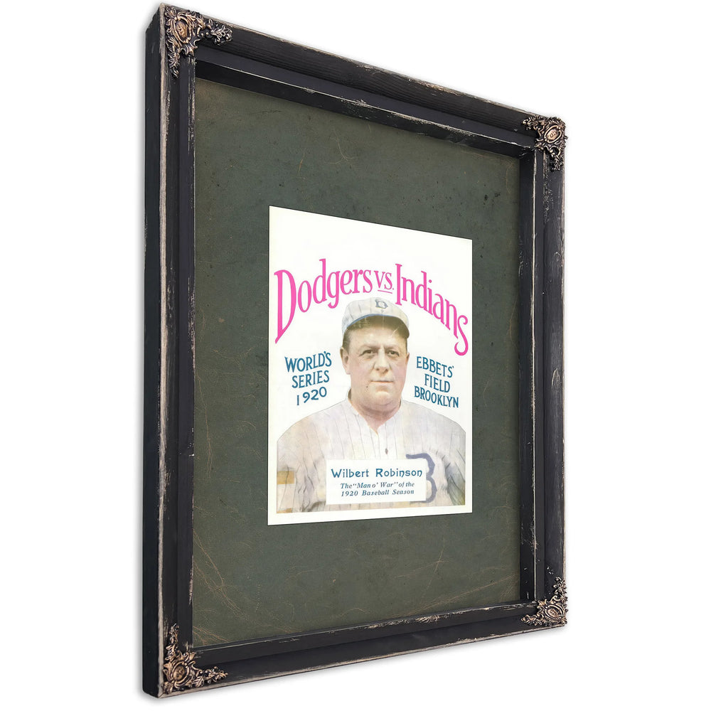 World Series Program — Ebony Framed Canvas Print | Bella Frye