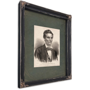 Hon Abraham Lincoln of Illinois National Republican Candidate for Sixteenth President of the United States 186 — Ebony Framed
