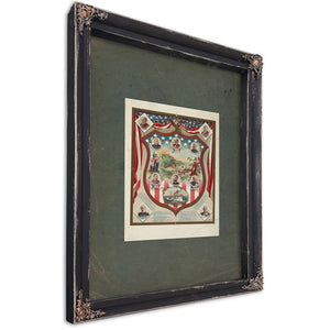 Us Shield of Honor 19th Century — Bourbon Framed Canvas Print | Bella Frye