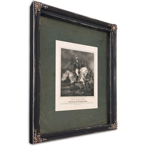 General William H Harrison at the Battle of Tippecanoe 184 — Ebony Framed Canvas Print | Bella Frye