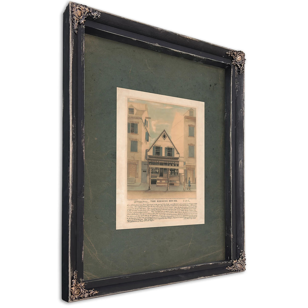 The Rigging House 1846 — Ebony Framed Canvas Print | Bella Frye