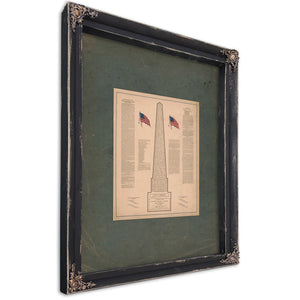 Commemorate the Services of Irish American Valor Loyalty and Devotion 1891 — Ebony Framed Canvas Print | Bella Frye