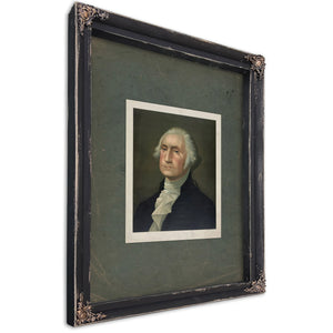 George Washington 1896 — Ebony Framed Canvas Print | Bella Frye