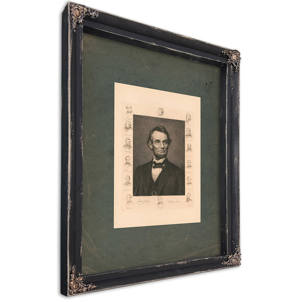 Abraham Lincoln 1911 — Ebony Framed Canvas Print | Bella Frye