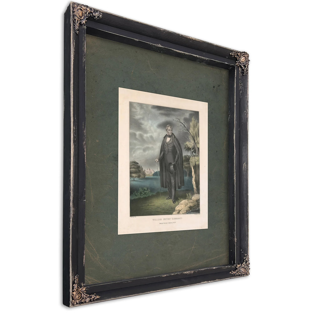 William Henry Harrison 1835 1856 — Ebony Framed Canvas Print | Bella Frye
