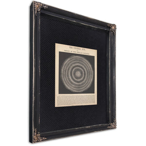 The Mädler Delusion — Victorian Dreams of a Cosmic Heart — Ebony Framed Canvas Print | Bella Frye