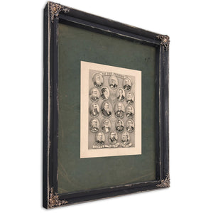 The First Presidents of the Church of Jesus Christ of the Latter Day Saints 1879 — Ebony Framed Canvas Print | Bella Frye