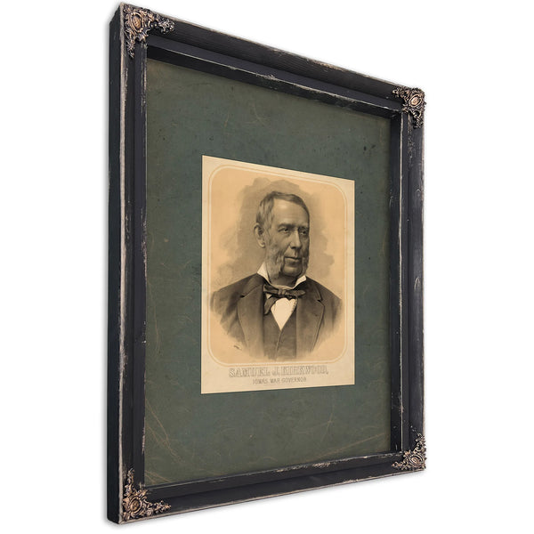 Samuel J Kirkwood Iowas War Governor 1895 — Bourbon Framed Canvas Print | Bella Frye