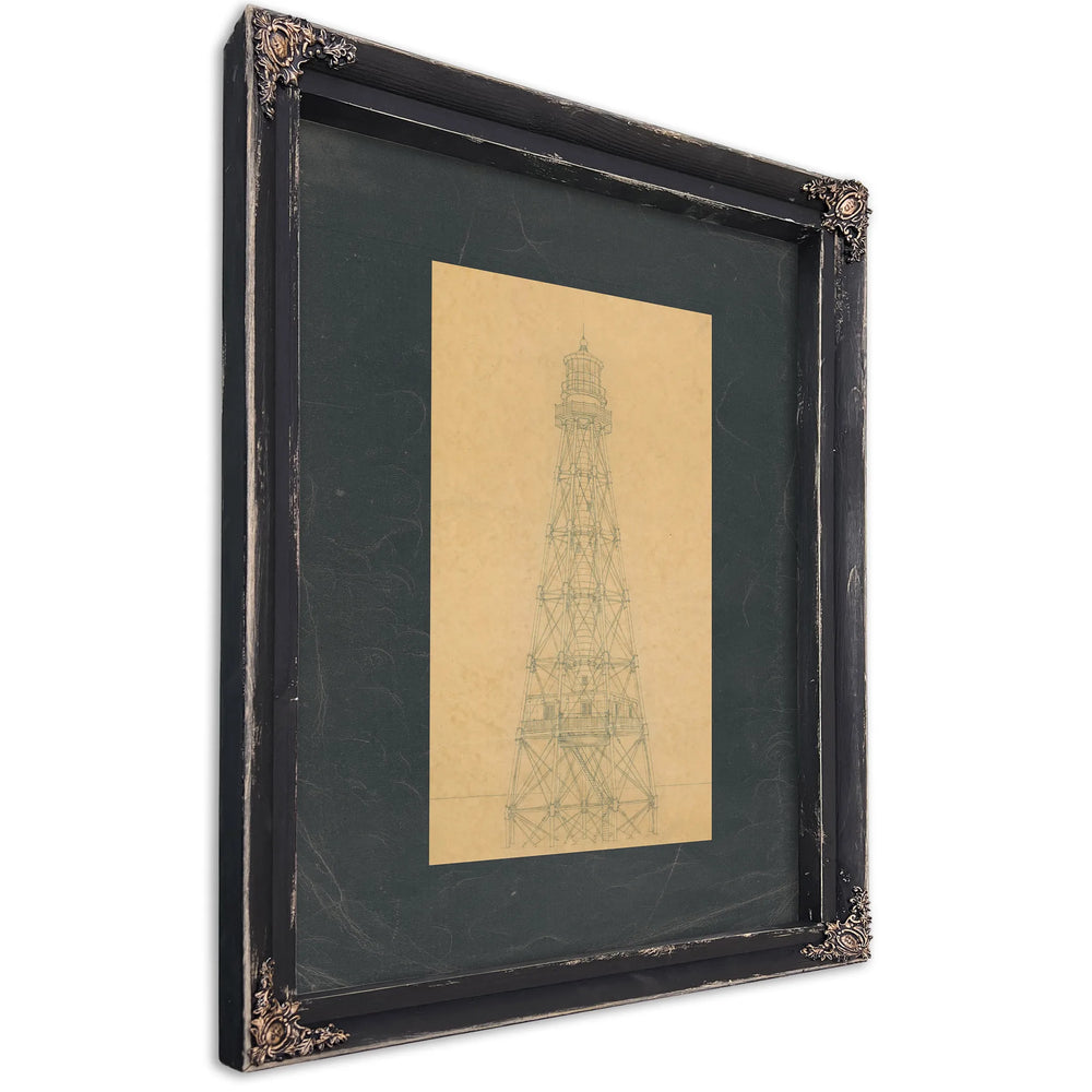 The Keepers Iron Sentinel — Ebony Framed Canvas Print | Bella Frye