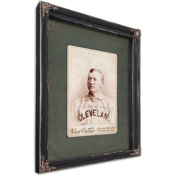Cy Young by Pifer and Becker 1893 — Ebony Framed Canvas Print | Bella Frye