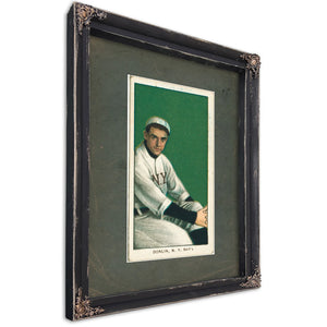 Mike Donlin New York Giants Baseball Card Portrait 2 — Ebony Framed Canvas Print | Bella Frye