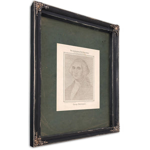 The Constitution of the United States Including Its Amendments George Washington 194 — Ebony Framed Canvas Print | Bella Frye