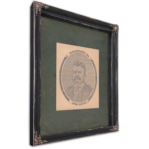 Republican Platform of 194 Theodore Roosevelt 194 — Ebony Framed Canvas Print | Bella Frye