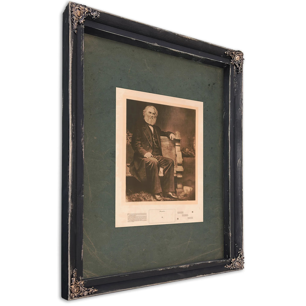 Henry Wadsworth Longfellow 1914 — Ebony Framed Canvas Print | Bella Frye