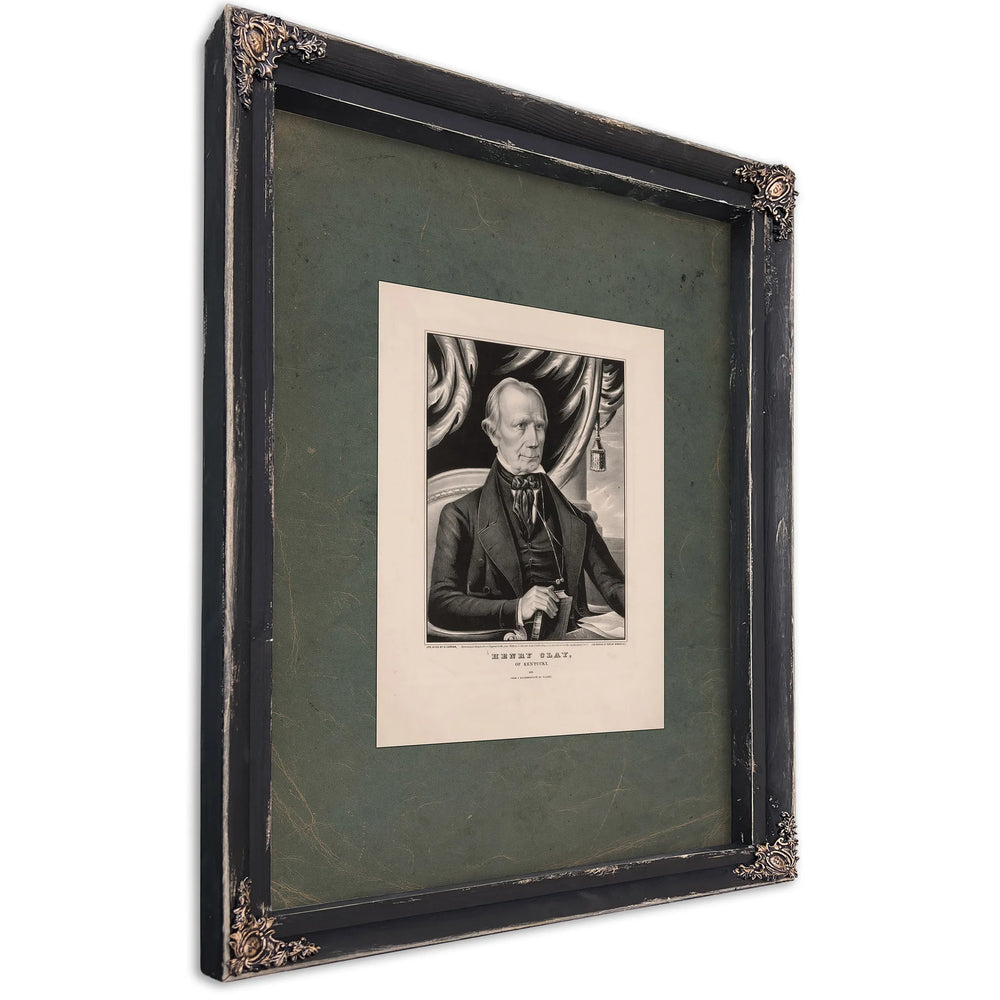 Henry Clay of Kentucky 1848 — Ebony Framed Canvas Print | Bella Frye