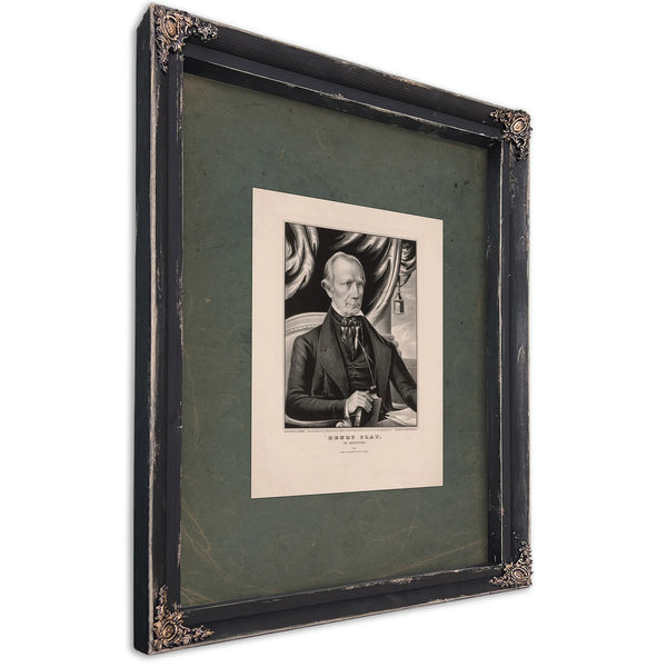 Henry Clay of Kentucky 1848 — Ebony Framed Canvas Print | Bella Frye