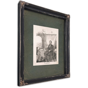 Abraham Lincoln President of the Us 1862 1864 — Ebony Framed Canvas Print | Bella Frye