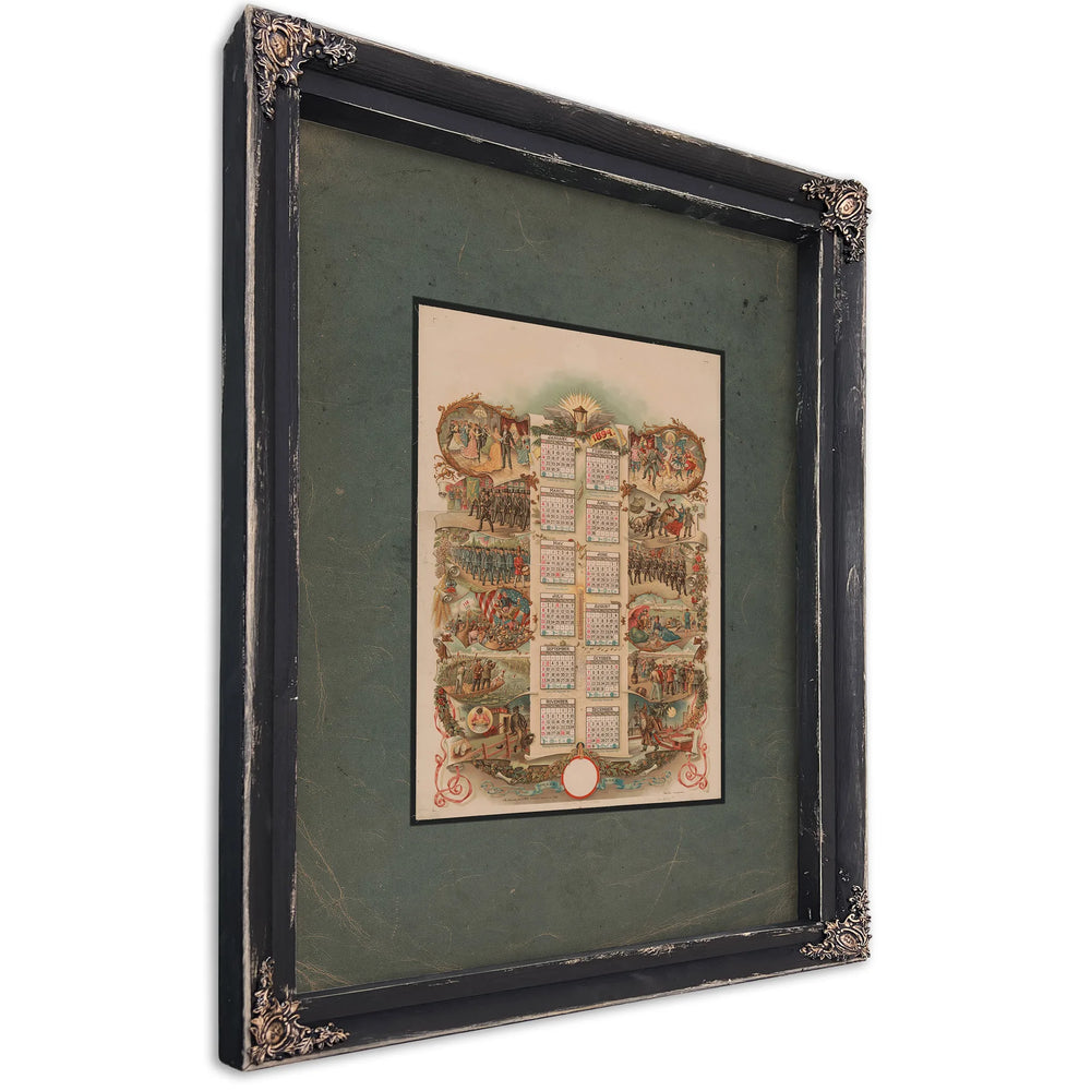 1893 — Ebony Framed Canvas Print | Bella Frye