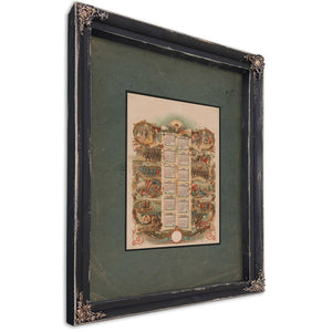 1893 — Ebony Framed Canvas Print | Bella Frye