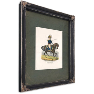 General Z Taylor the Hero of the Rio Grande 1846 — Ebony Framed Canvas Print | Bella Frye