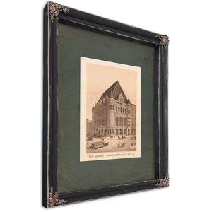 New Chamber of Commerce Building Cinti O 189 — Ebony Framed Canvas Print | Bella Frye