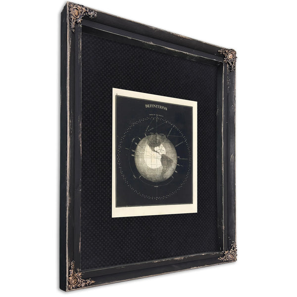 The Celestial Sphere Its Earthly Boundaries — Ebony Framed Canvas Print | Bella Frye