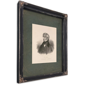 Amos Kendall Postmaster General 1837 — Ebony Framed Canvas Print | Bella Frye