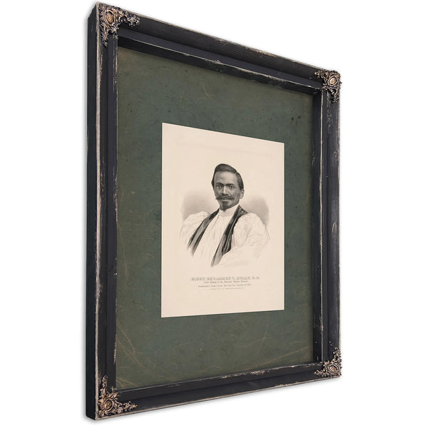 Right Rev James Theodore Augustus Holly First Bishop of the National Haitien Church 1875 — Ebony Framed Canvas Print | Bella 