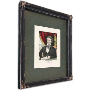 Cassius M Clay of Kentucky the Champion of Liberty 1846 — Ebony Framed Canvas Print | Bella Frye